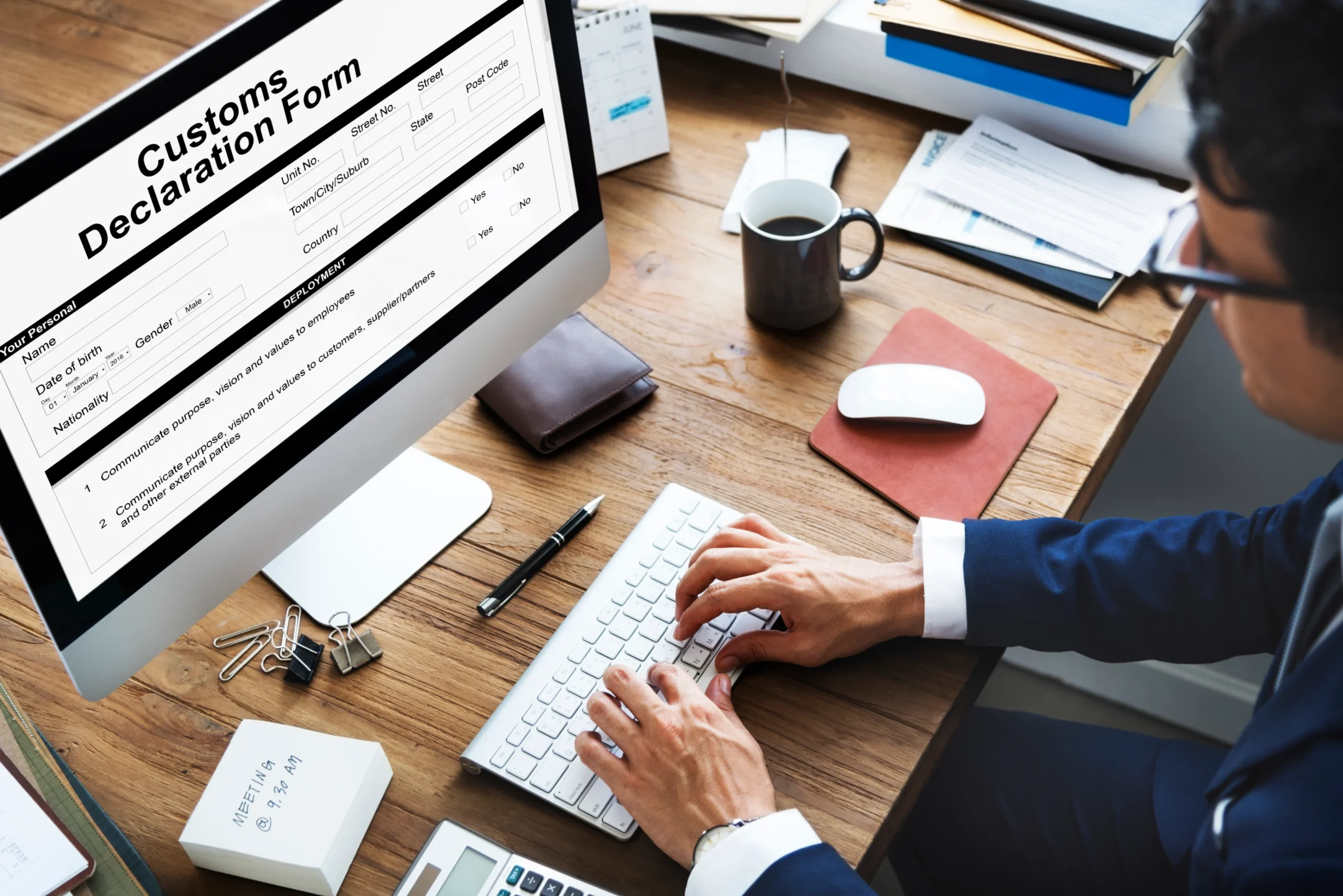 customs declaration form